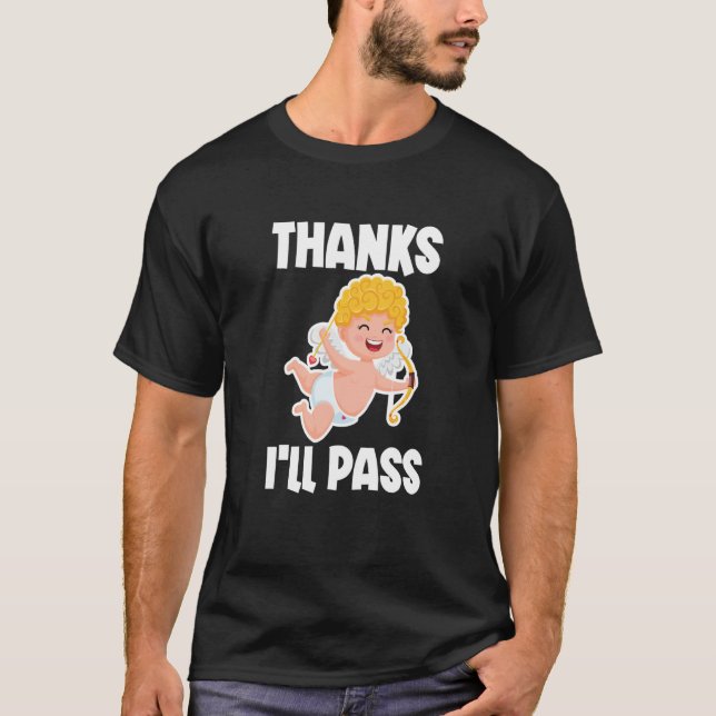 T-shirt Anti Valentines Day Cupid Hates Me Anti Cupid Vale (Devant)