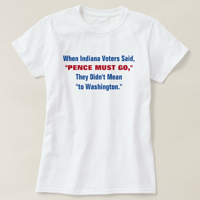 T-shirt Anti vice-président 2016 de penny de Mike Election (Design devant)