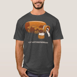 T-shirt Antidépresseur de chat par Tobe Fonseca