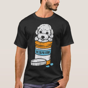 T-shirt Antidépresseur Poodle mignon animal animal animal