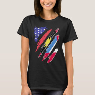 T-shirt Antigua American Patriot cultive Heart Flag Stripe