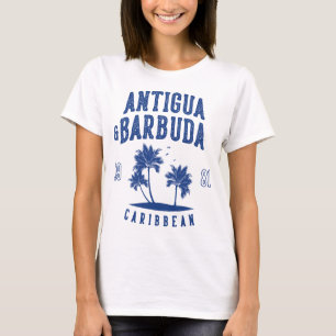 T-shirt Antigua-et-Barbuda Palmier des Caraïbes