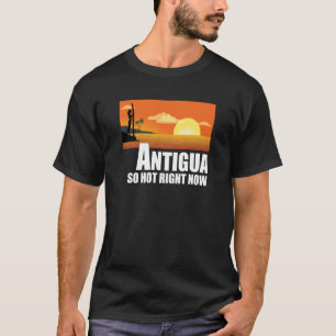 T-shirt Antigua si chaud en ce moment Retro Travel Beach V
