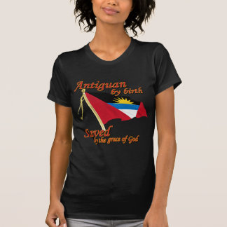 T-shirt Antiguais par la naissance sauvée par la Grâce de