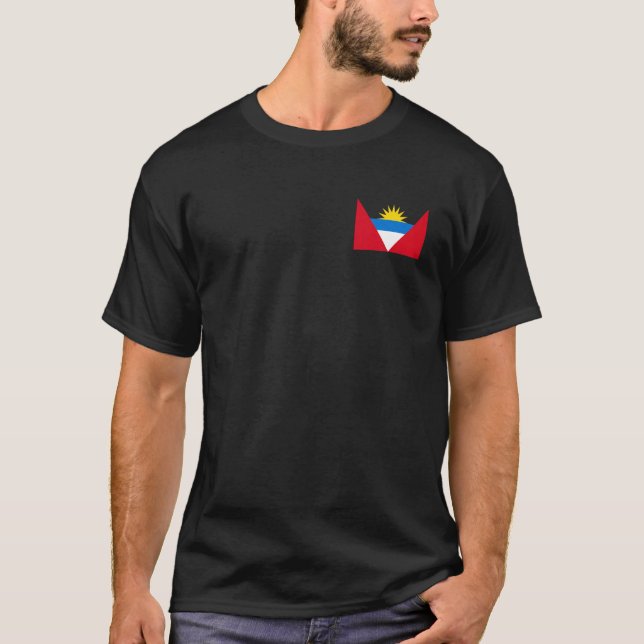 T-shirt Antiguan Flag Antigua & Barbuda Caribbean Carnival (Devant)