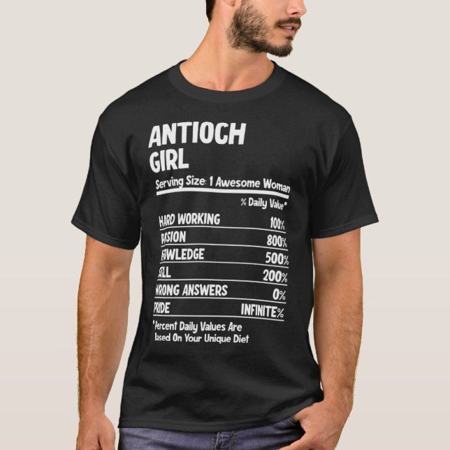 T-shirt Antioch Girl (Devant)