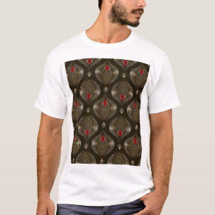 T-shirt Antique bronze : Élégance ornementale sans soudure