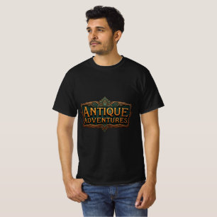 T-shirt Antiquités Typographie Art Elega intemporelle -