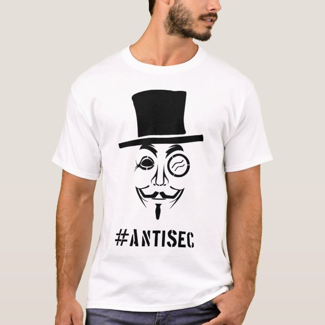 T-shirt #Antisec FACE (Devant)