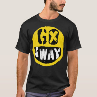 T-shirt Antisocial Go Away Emoji Design Amusant Un Happy F