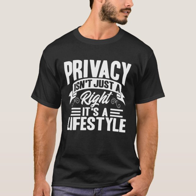 T-shirt Antisocial Privacy Isn t Just A Right Introvert (Devant)