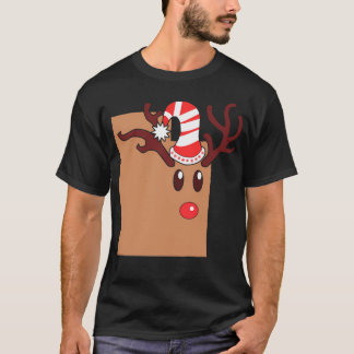 T-shirt Antlers de rennes de Noël Utah Reindeer Head Antl
