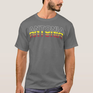 T-shirt Antonia Prénom Drôle Vintage Coucher de soleil Ant