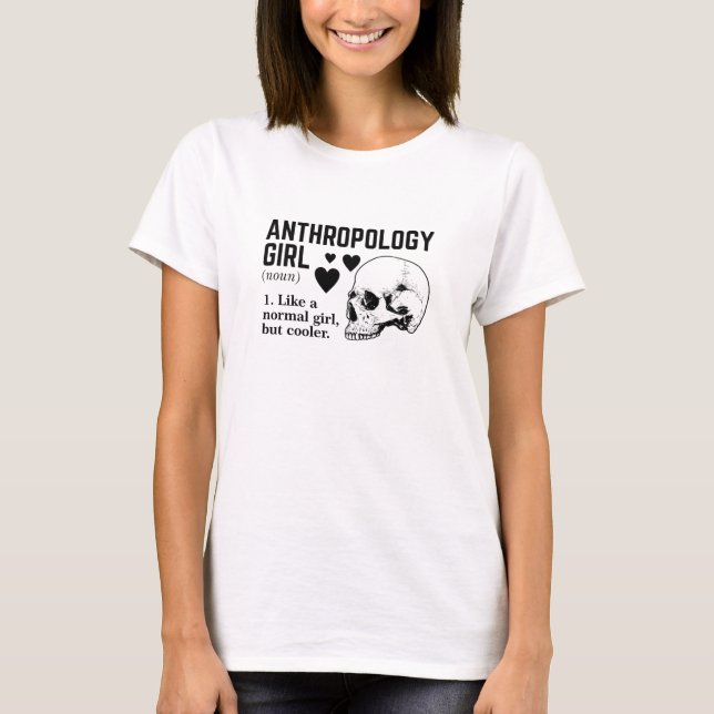 T-shirt Antropologie Fille comme une fille normale mais gl (Devant)