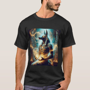 T-shirt Anubis dieu égyptien mythe après-vie mort fantaisi