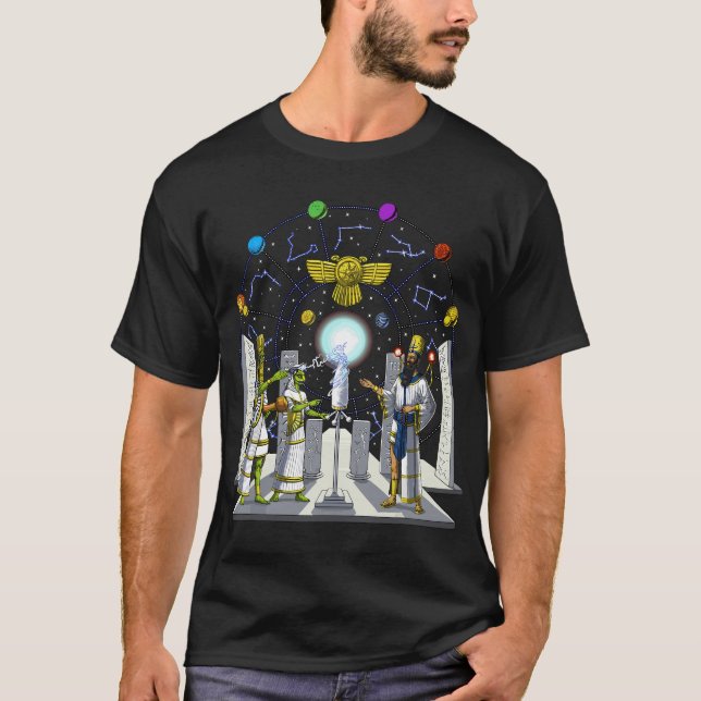 T-shirt Anunnaki Aliens Science spatiale Fiction Ancienne  (Devant)