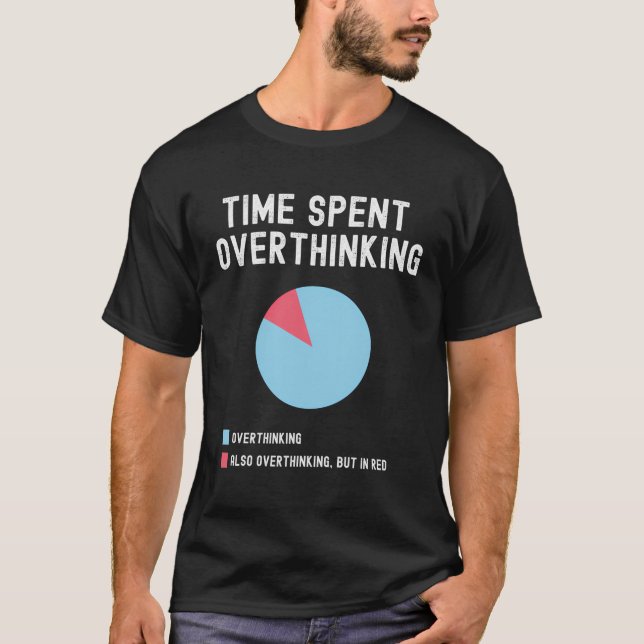 T-shirt Anxiété sociale drôle Antisocial Overthinking Grap (Devant)