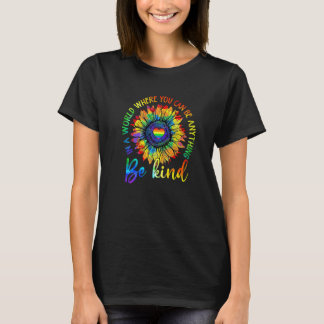 T-shirt Anything Be Kind Cute Graphic Lgbt Rainbow Gay Les