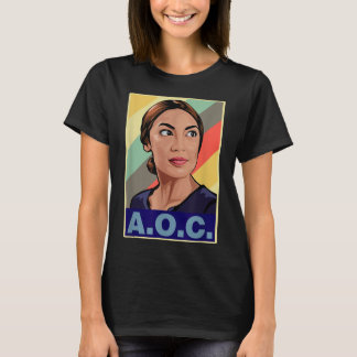 T-shirt Aoc Alexandria Ocasio-cortez Première femme Présid