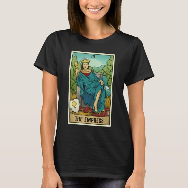 T-shirt AOC Empress Tarot Card Halloween Costume  AOC 2024 (Devant)