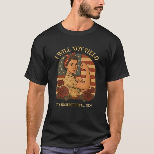 T-shirt AOC Je Ne Rendrai Pas Aux Hommes Irrespectueux (Devant)