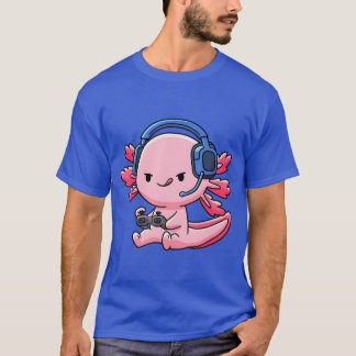 T-shirt Aolotl Fish Video Game Gaming Boys Girls Anime Li 
