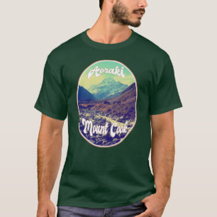 T-shirt Aoraki : Mont Cook, Mountain, Nouvelle-Zélande
