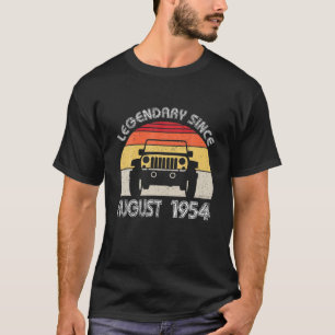 T-shirt Août 1954 Vintage Funny 65e Anniversaire Chemise C