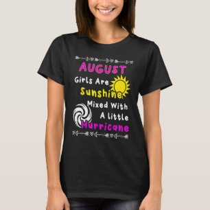 T-shirt Août Les Filles Sont Brillantes Mélangées Avec Un 