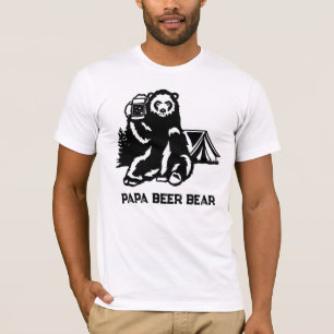 T-shirt *~* AP86 Camping PAPA Fête des pères de l'ours à b