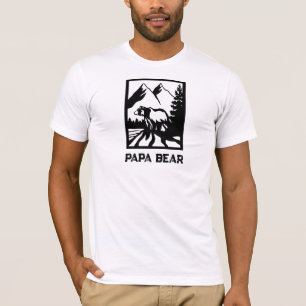 T-shirt *~* AP86 Pines Fête des pères Ours de montagne