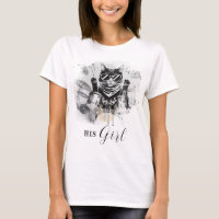 *~* AP91 Cool Cat DRUMMER Fille amie Blanc