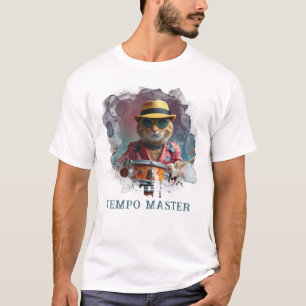 T-shirt *~* AP91 TERRA Percussionniste Cool Cat DRUMMER