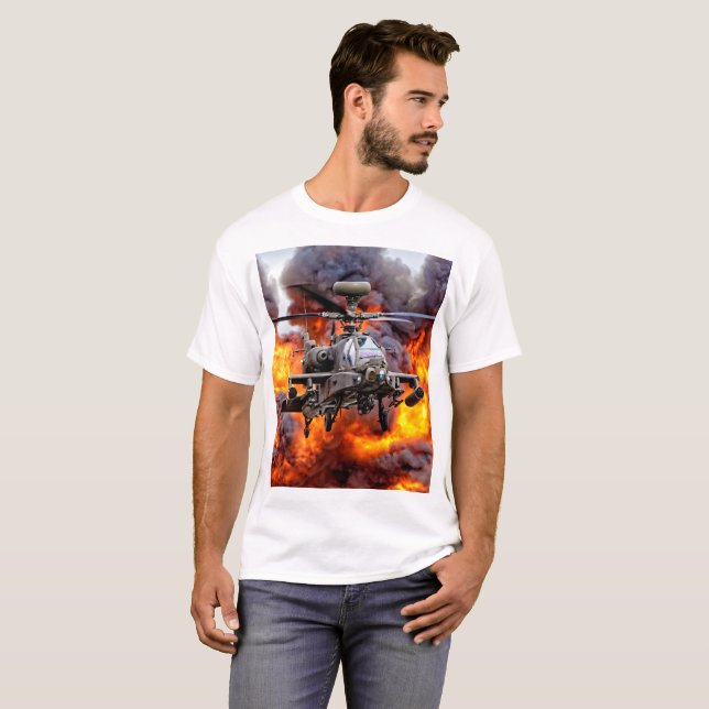 T-shirt Apache AgustaWestland AH1 (Devant entier)