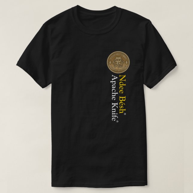 T-shirt Apache Knife® 🇺 🇸 Apache Knife® Ndee Bes (Design devant)