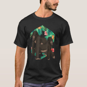 T-shirt Ape Exotique Forêt tropicale Singe Gorilla