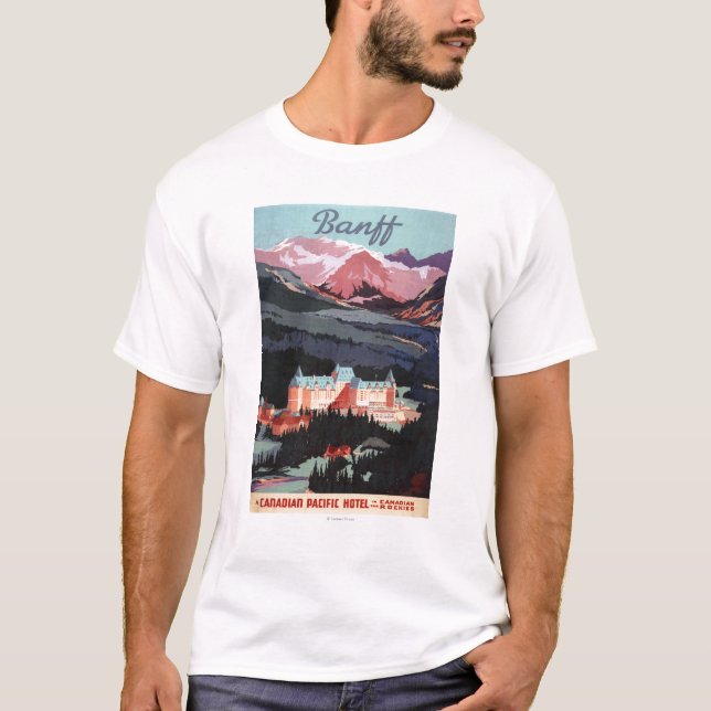 T-shirt Aperçu de l'affiche de Fairmont Banff Springs (Devant)