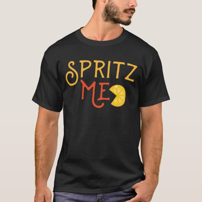 T-shirt Aperol Spritz Cocktail Party Alcool Boisson été  (Devant)
