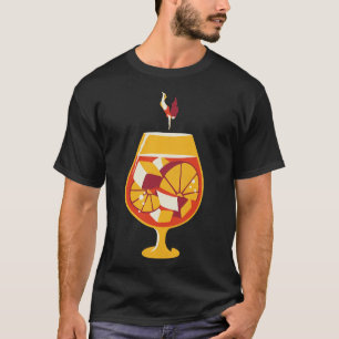 T-shirt Aperol Spritz Plongée en été Design Dame par Tobe