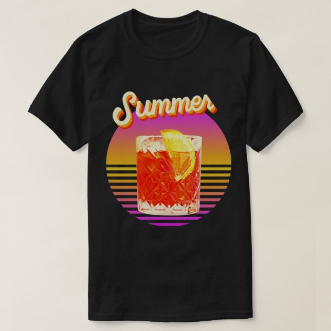 T-shirt Aperol Spritz Recette - Cocktails d'été (Design devant)