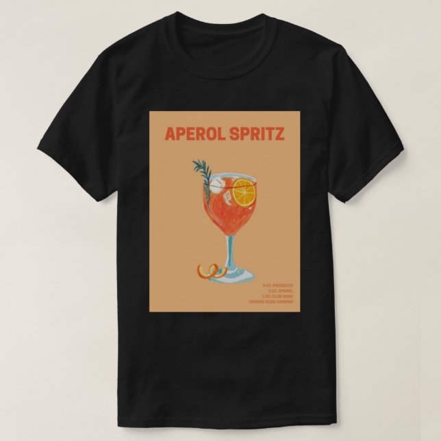 T-shirt Aperol Spritz wallart (Design devant)