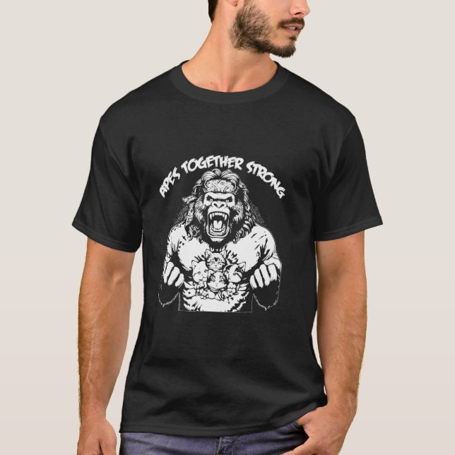 T-shirt Apes Together Strong Meme Stocks Stonks Trader (Devant)
