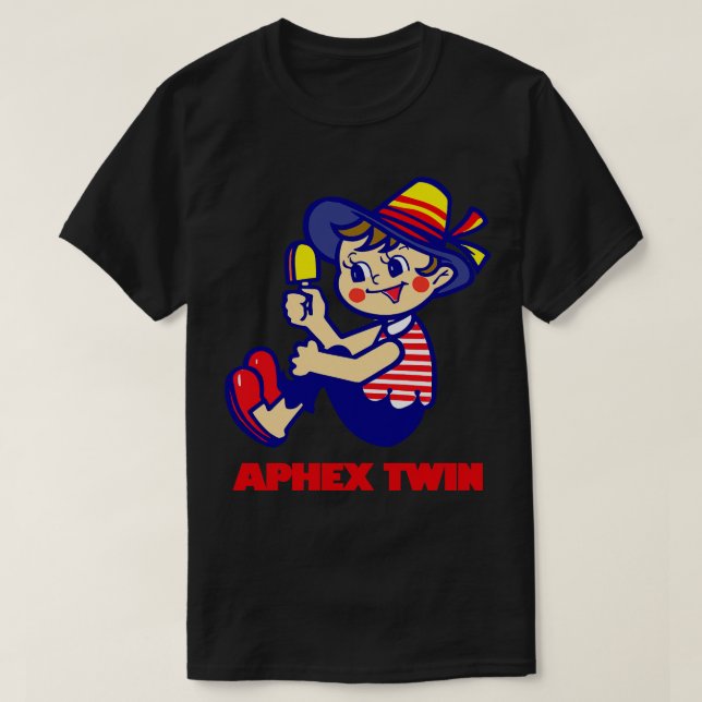 T-shirt Aphex Twin Retro Design (Design devant)
