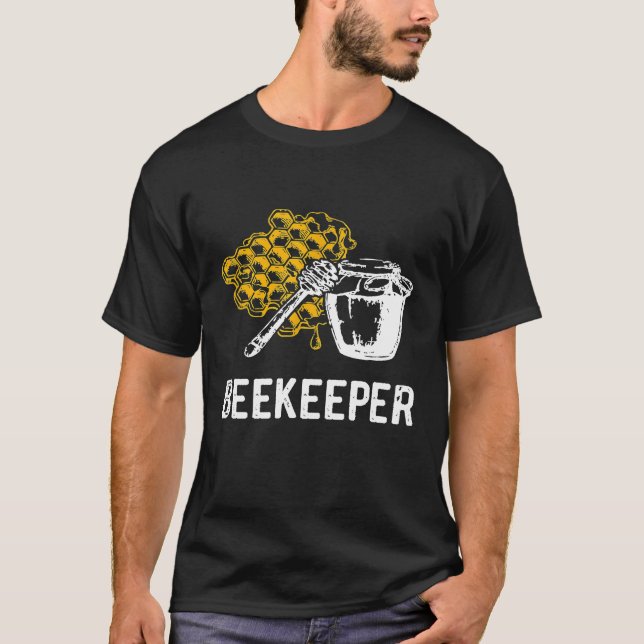 T-shirt Apiariste apiculteur miel garder apiculture apicul (Devant)