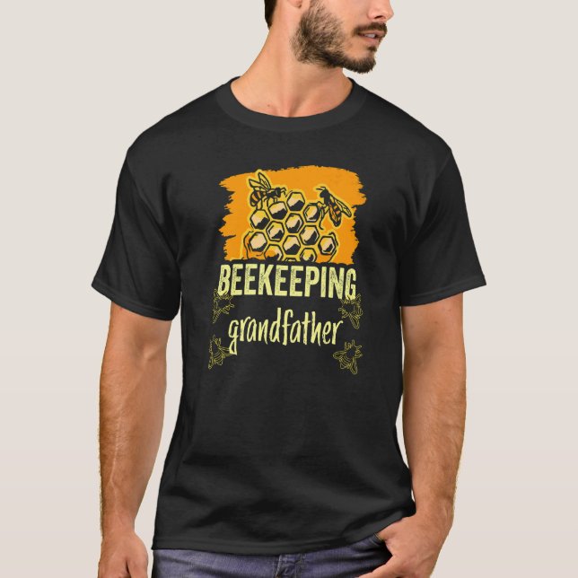 T-shirt Apiculture Grand-père abeilles dit Abeille apicult (Devant)
