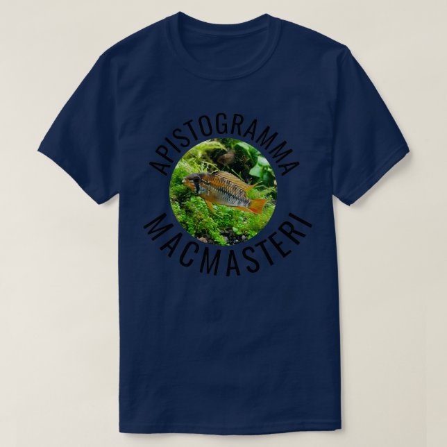 T-shirt Apistogramma Macmasteri Nwarf Cichlid Aquarium 1 (Design devant)