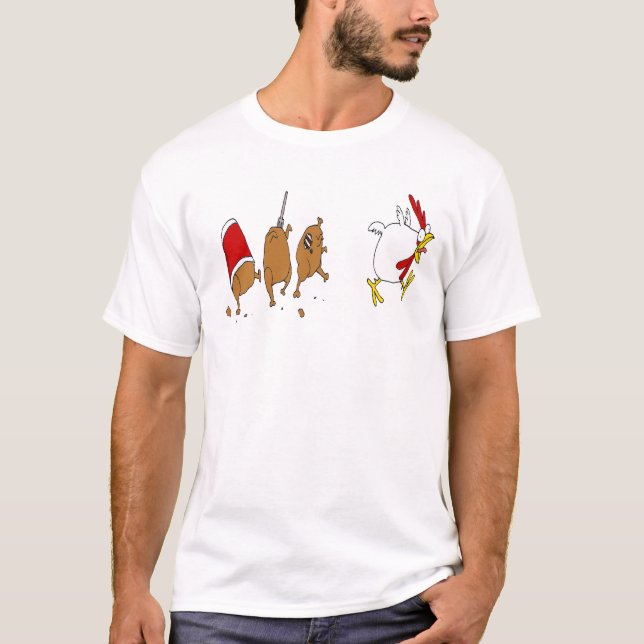 T-shirt apocalypes de poulet (Devant)