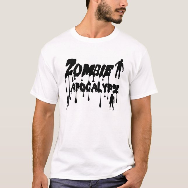 T-shirt Apocalypse de zombi (Devant)