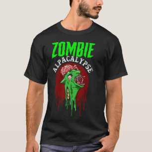 T-shirt Apocalypse de zombies Lune de sang Alpacalypse Lam