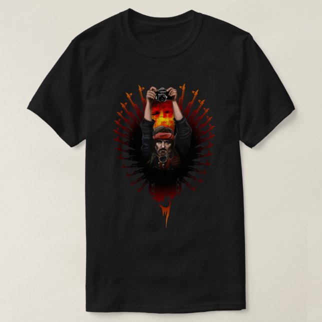 T-shirt Apocalypse maintenant - Sticker Dennis Hopper (Design devant)